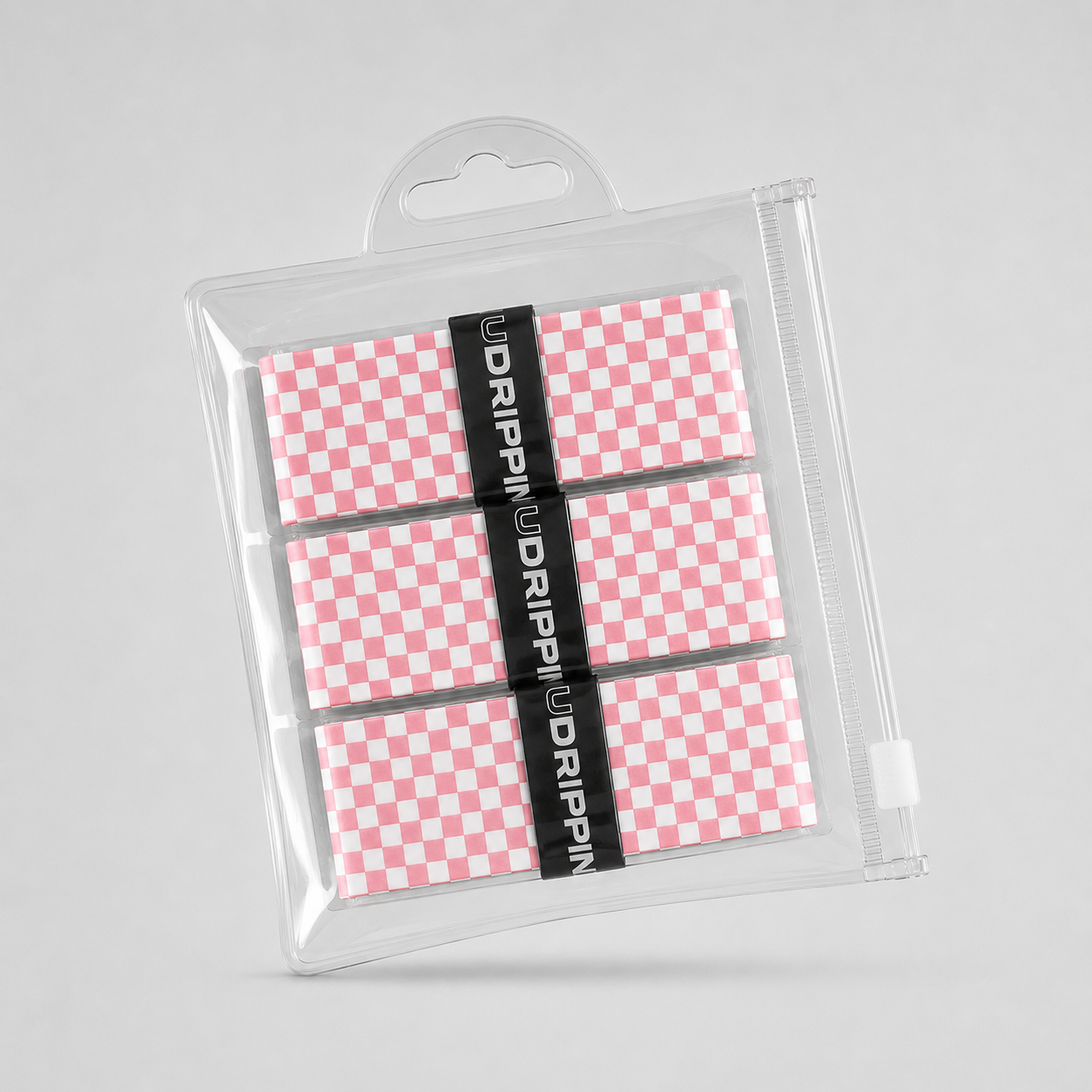 Pink/White Checkers - Custom Grips