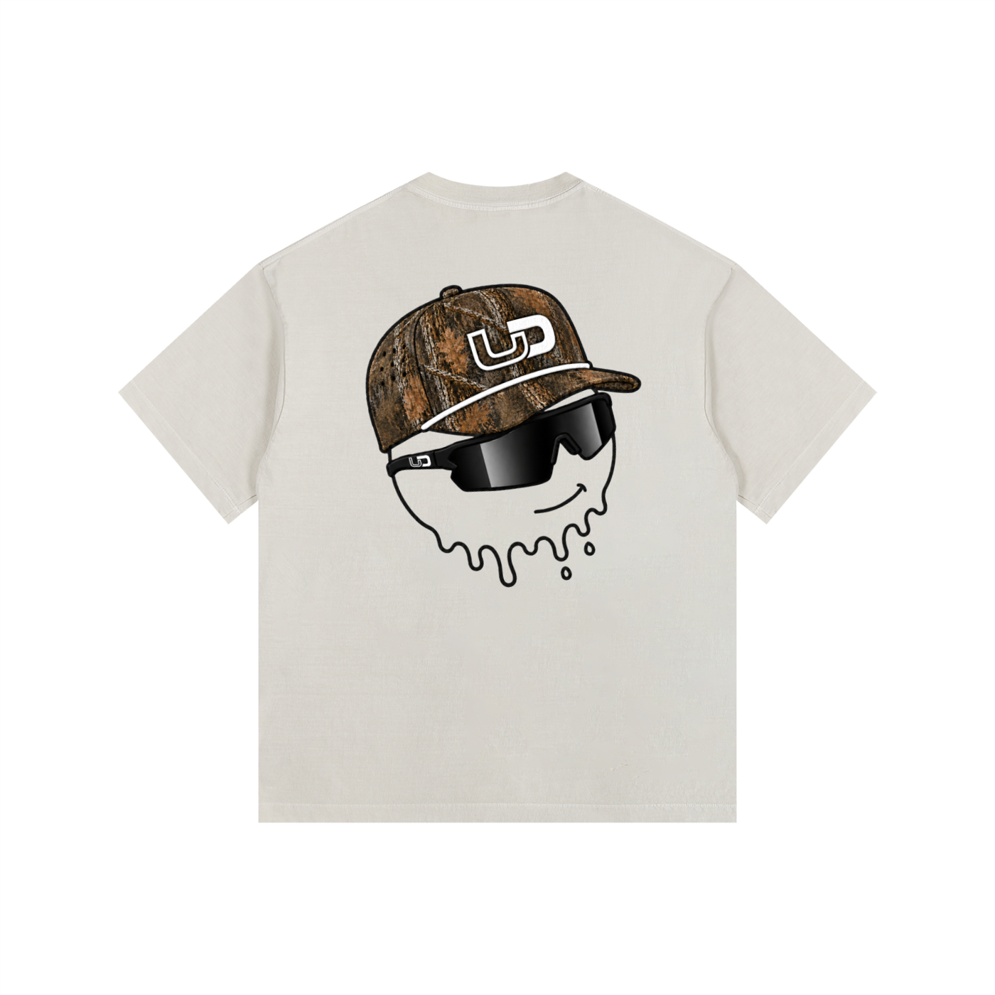 Drippy Icon Vintage Washed Oversized T-Shirt
