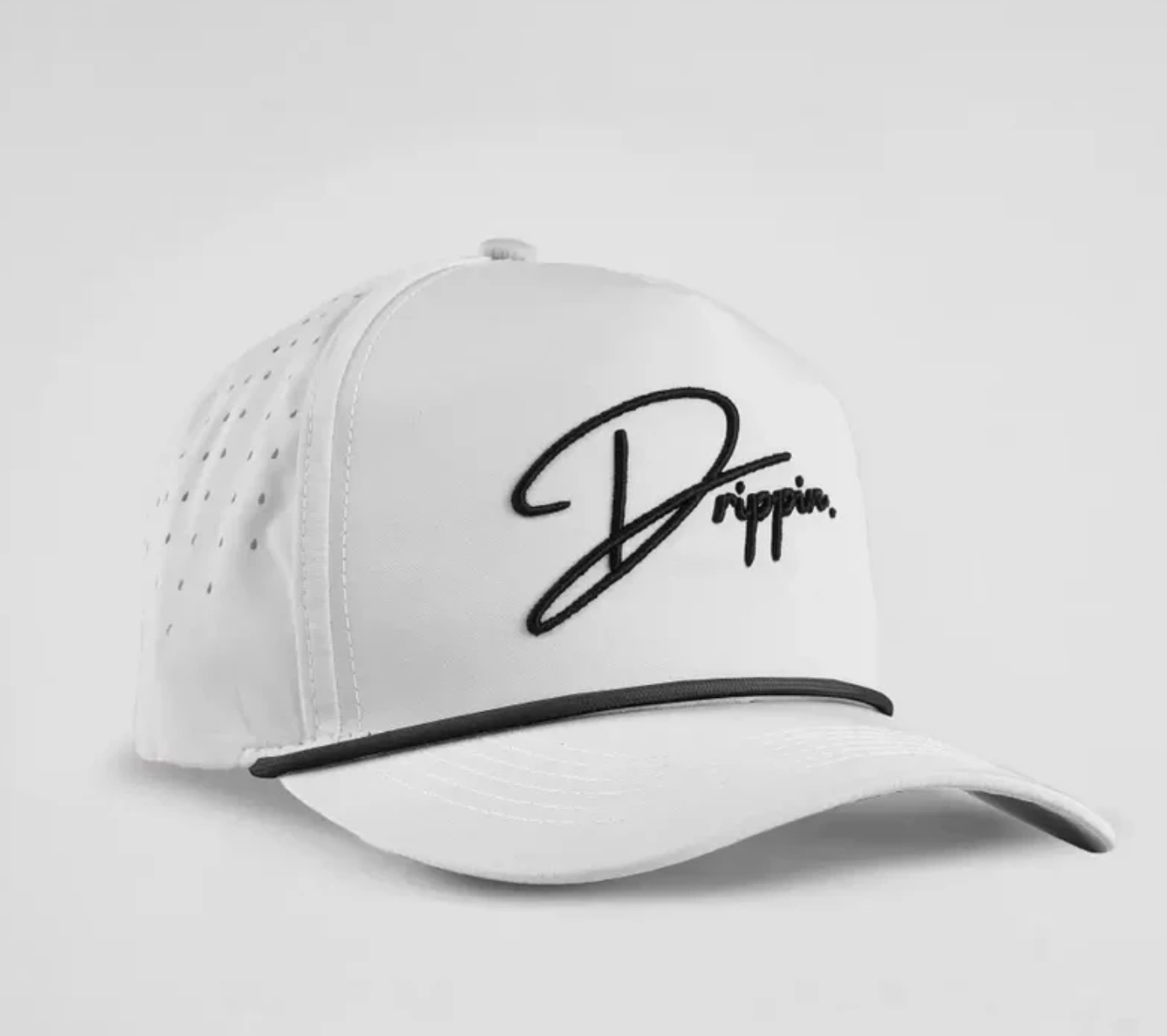Cursive DRIPPIN Hat - White