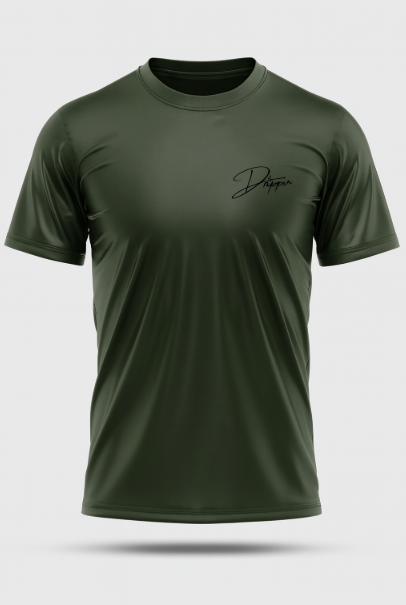 UDRIPPIN Cursive DRIPPIN Shirt (Military Green)
