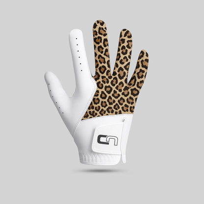Womens Golf Gloves - Leopard Print