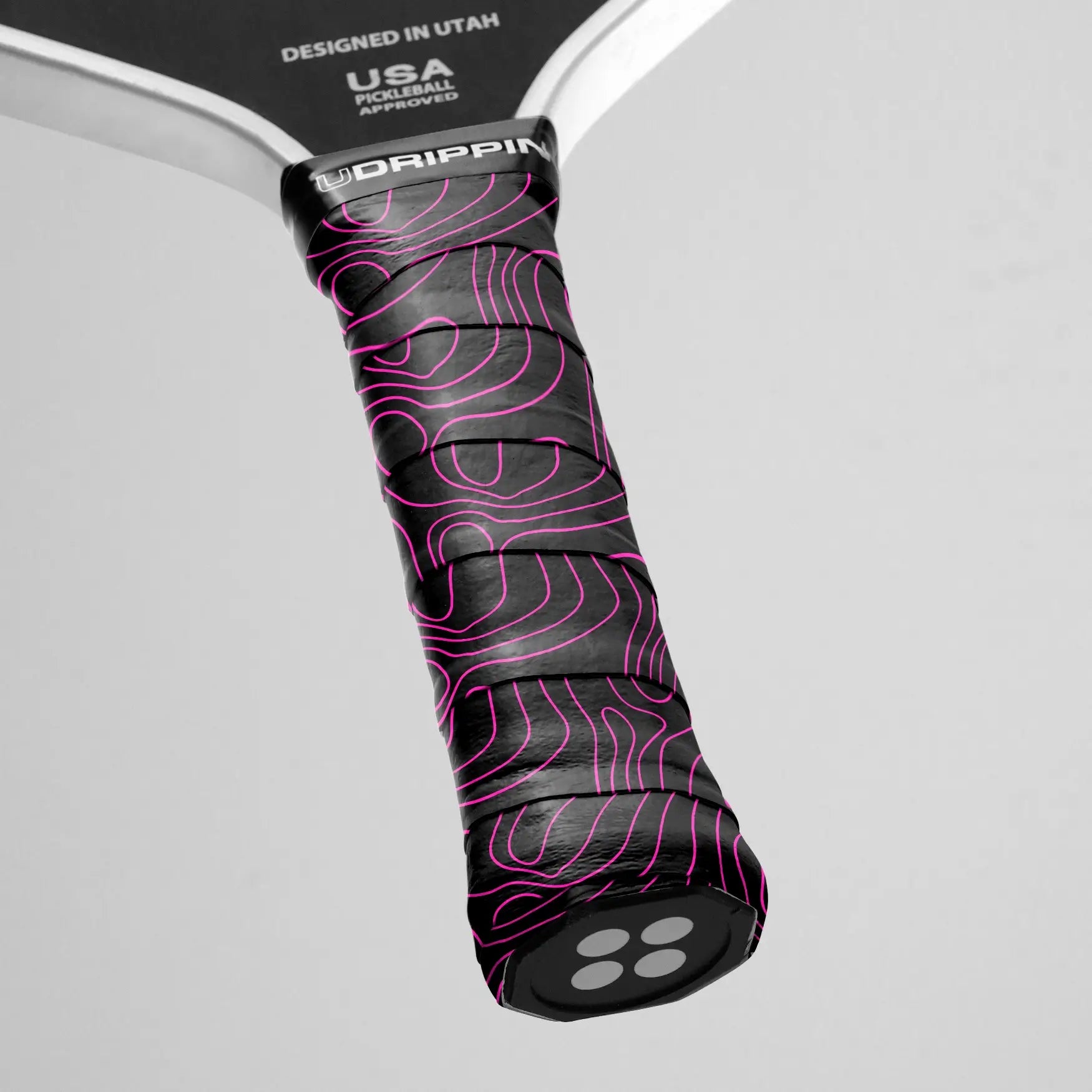 Black/Pink Topo Pattern - Custom Grips