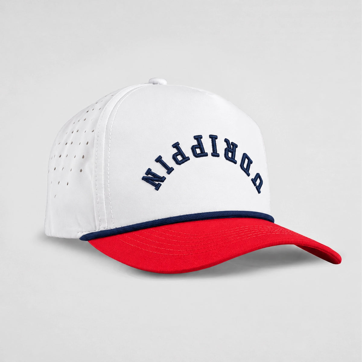 Upside Down UDRIPPIN Performance Hat - White / Red