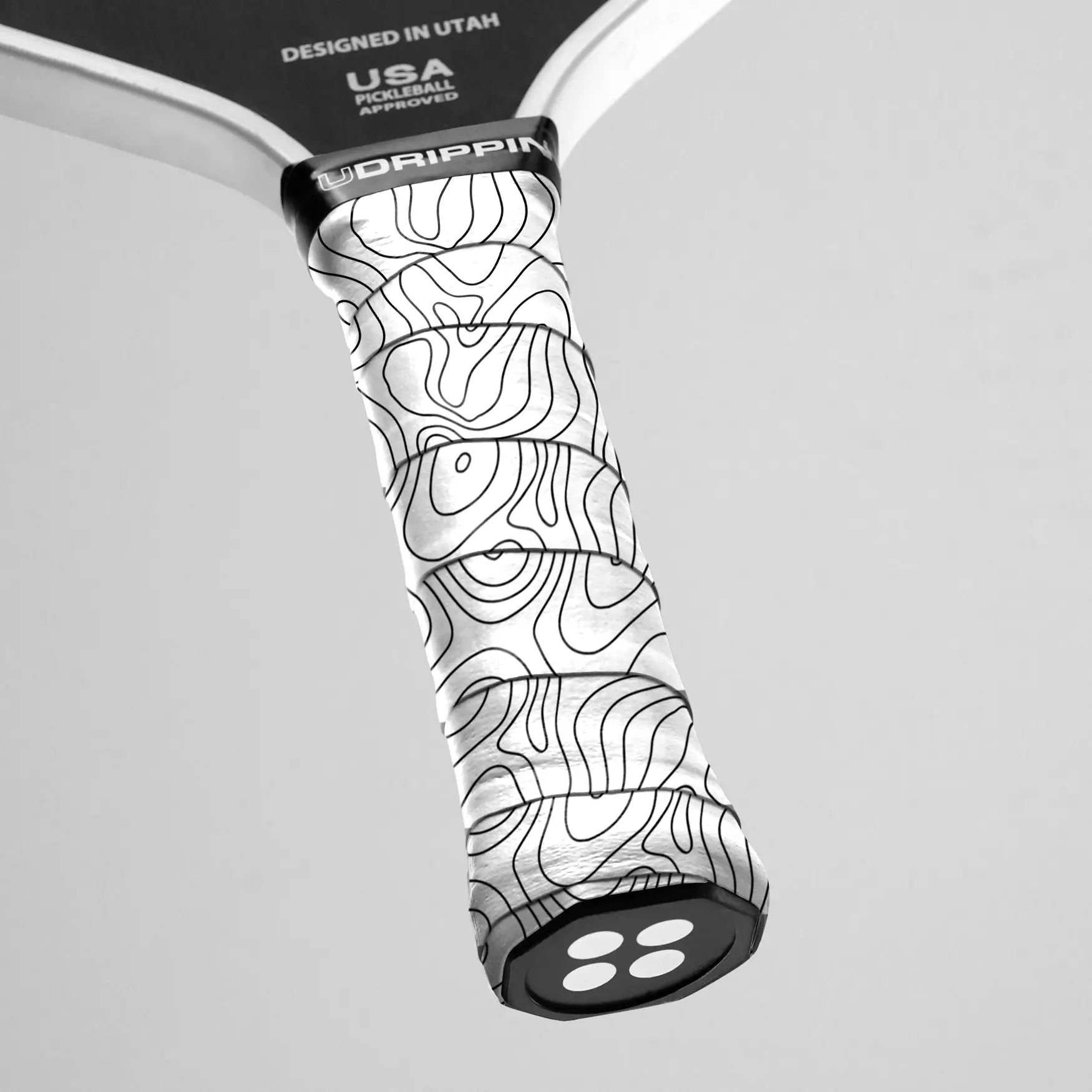 White/Black Topo Pattern - Custom Grips